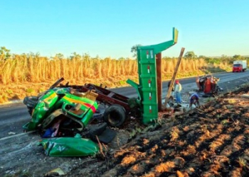 Acidente entre ônibus e caçamba na BR-020 deixa um morto e 4 feridos
