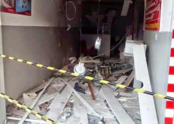BRADESCO de Pintadas: mais um terminal destruído por explosivos