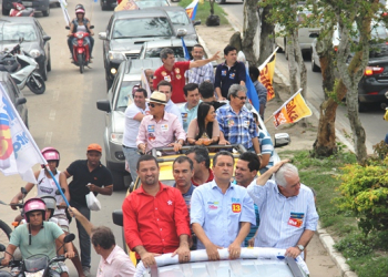 Vice prefeito de Serrinha e candidato a depuatado Gika acompanha Caravana do 13 na Região Sisaleira