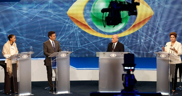 Primeiro debate entre presidenciáveis na TV foi marcado por ataques