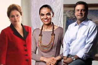 Marina teve queda enquanto, enquanto Aécio se manteve estável.