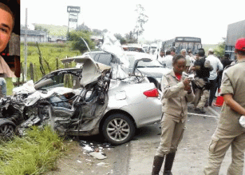Três mortos e dois feridos em grave acidente na BR 101