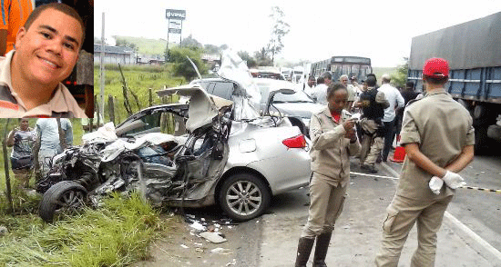 Três mortos e dois feridos em grave acidente na BR 101
