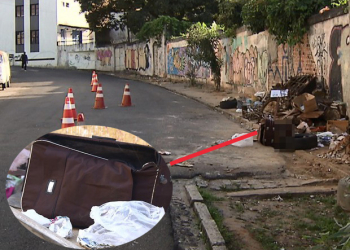 Corpo sem cabeça é encontrado dentro de mala em lixão