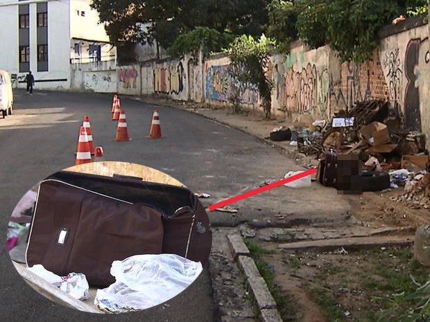 Corpo sem cabeça é encontrado dentro de mala em lixão