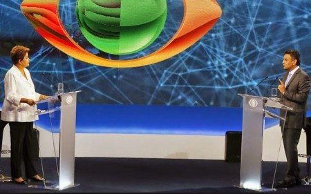 Em Debate, Aécio e Dilma se acusam de promover campanha de mentiras