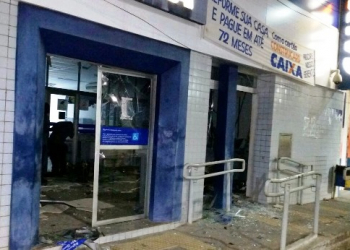 Bandidos voltam a explodir caixas eletrônicos em São Gonçalo dos Campos