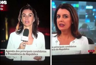 A repórter deu uma resposta muito particular, mas o programa estava ao vivo. 
