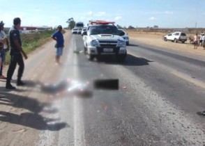 Até o fechamento dessa reportagem ninguém sabia informar qual foi o veículo atropelador.