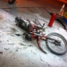 Motocicleta pega fogo enquanto estava sendo abastecida em Barrocas