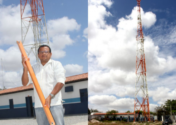 Peças de torre de telefonia caem a pouco metros do escritório da EMBASA; outras peças ameaçam cair