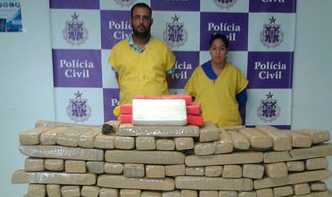 Operação conjunta prende casal com quase 360 kg de drogas avaliadas em R$ 500 mil