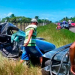 Colisão envolvendo Uno e Corsa mata enfermeira em Valença; cinco pessoas ficaram feridas