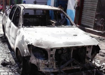 Hilux a serviço do exército pega fogo; Há suspeita de incêndio criminoso