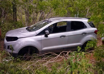 Carro usado em fuga de assalto a banco é encontrado depenado