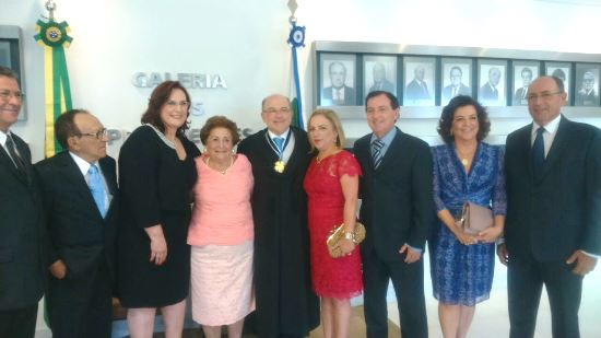 Pais e irmãos de Aroldo Cedraz prestigiaram sua posse na presidência do TCU