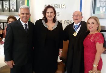 Silvio Roberto, Eliana, Aroldo e sua irmã Zélia, esposa de Silvio.