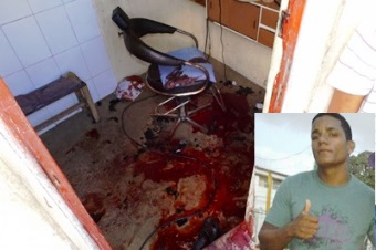 Jovem é baleado dentro de barbearia e morre em ambulância quando estava sendo transferido
