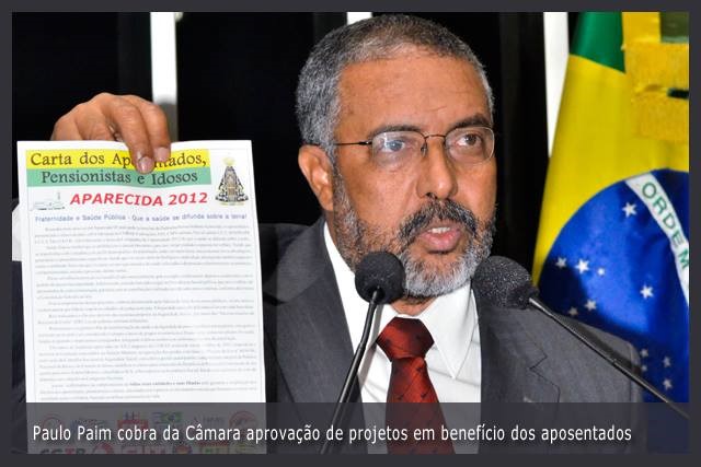 Projeto de lei de autoria de Fátima Nunes concede titulo de cidadão baiano ao senador Paulo Paim