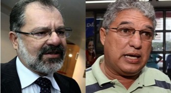 O petista Rosemberg Pinto (D) quer impedir quinto mandato consecutivo de presidência da ALBA  de Marcelo Nilo(PDT)