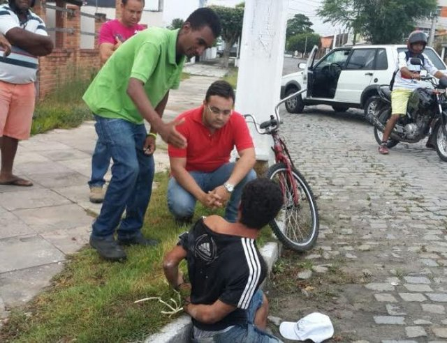 Suspeito de assalto é capturado por populares em Feira de Santana