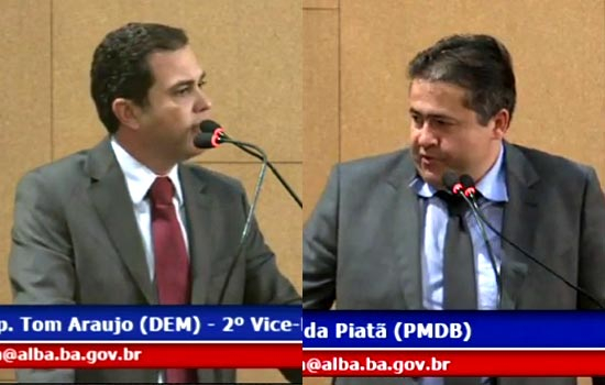 Deputados Tom Araújo e Alex da Piatã  têm o primeiro embate na Assembleia Legislativa (Veja o vídeo)