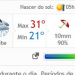 Clima Tempo prevê chuva no município hoje