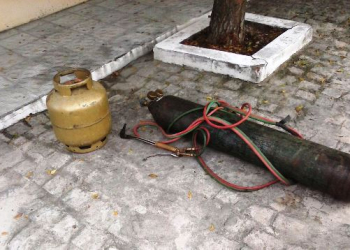 Maçarico é encontrado abandonado e Polícia acredita que supostamente seria usado para arrombar cofre do Todo Dia