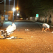Flagrante de colisão de motos nos fundos da Câmara Municipal de Coité