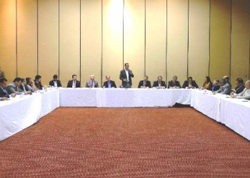 Em reunião com recorde de deputados, Rui determina segurança financeira do Estado