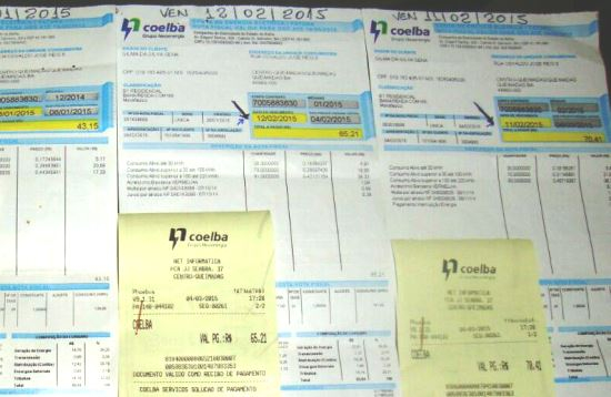 Moradores de Queimadas estão revoltados com a COELBA; Companhia vem mandando duas contas de luz por mês