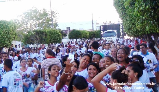 Grande multidão participa da I Marcha para Jesus em Barrocas