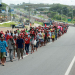 Marcha do MST chega ao CAB e deixa trânsito lento