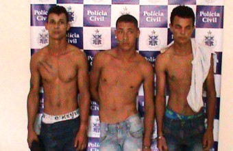 Três assaltantes são presos depois de assaltarem ônibus na cidade de Baixa Grande