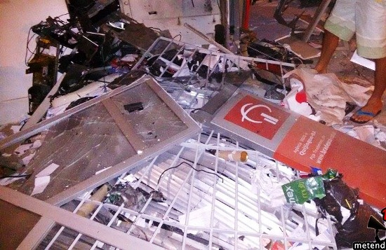 Quadrilha destrói Bradesco da cidade de Quijingue