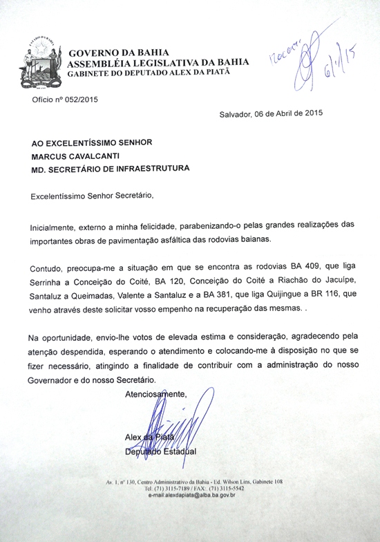 oficio de alex