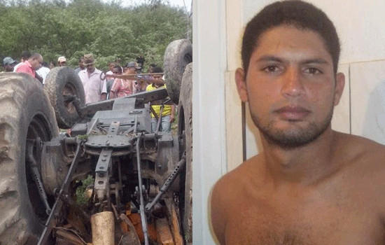 Trator capota e mata operador na cidade de Mundo Novo