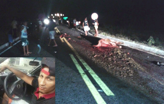 Mairi – Motociclista morre depois de atropelar animal na BA 130