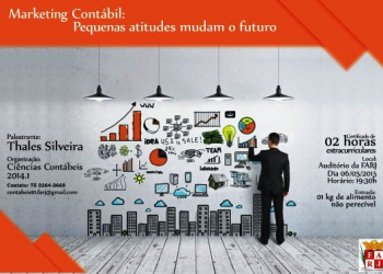 Palestra sobre Marketing Contábil acontece na FARJ nesta quarta-feira (06)