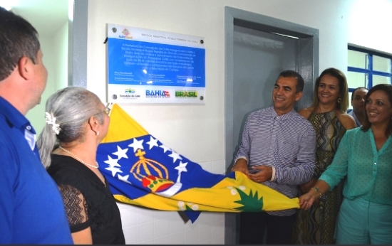 inauguração de escola