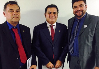 Jorge Martins, João Bacelar e Márcio Oliveira em Brasília.