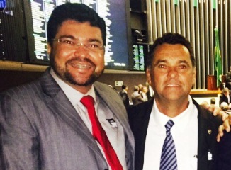 Márcio e Jorge em viajem a Brasília.