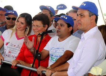 Tucano I – Durante visita de Rui, prefeito comemora redução do déficit habitacional, universalização de cisternas e pede mais segurança