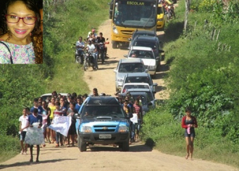 Enterro de jovem morta asfixiada pelo namorado é marcado por muita comoção em Ichu