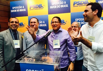 Deputado Augusto Castro participa da convenção nacional do PSDB em Brasilia