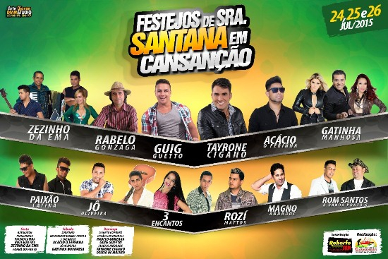 Festejos de Senhora Santana em Cansanção encerram o ciclo de grande sequencia de festas no Território do Sisal