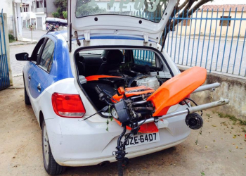 Moto supostamente usada em assaltos é encontrada depenada pela Polícia Civil de Barrocas