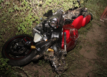 Motociclista fica ferido em grave acidente na BA 120, em Conceição do Coité