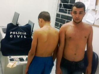 Coité – Polícia Civil prende jovem e apreende adolescente acusados de praticar roubos contra mulheres