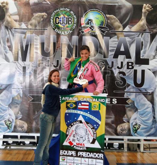Baiana conquista medalha de ouro no Mundial de Jiu-Jítsu
